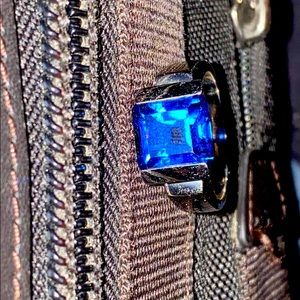 Size 12 unique blue spinel ring.